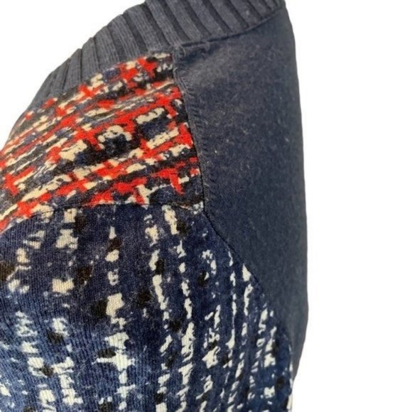 Tory Burch Blue Red Pattern Sweater - Picture 8 of 13